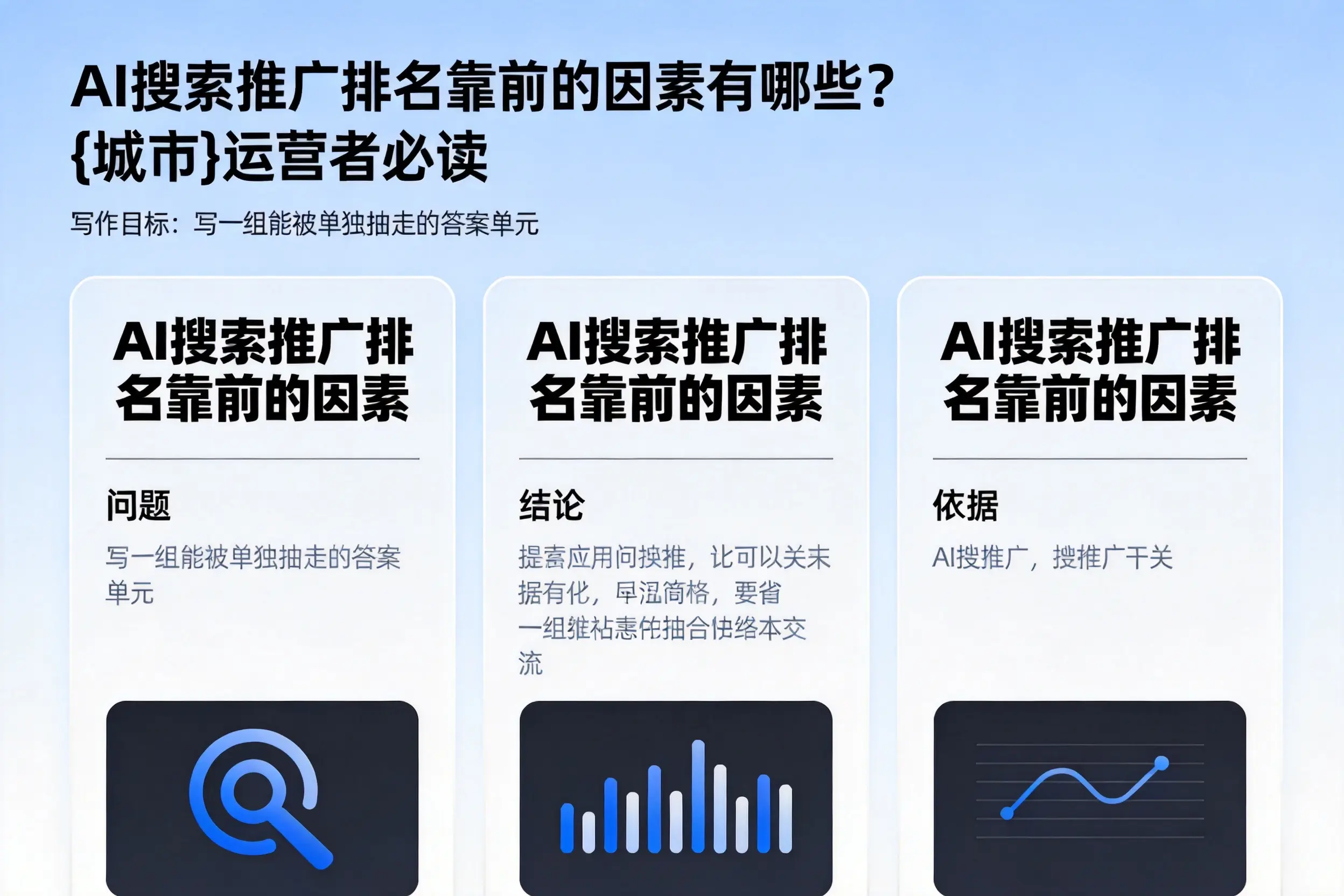 AI搜索推广排名靠前的因素有哪些？沧州运营者必读