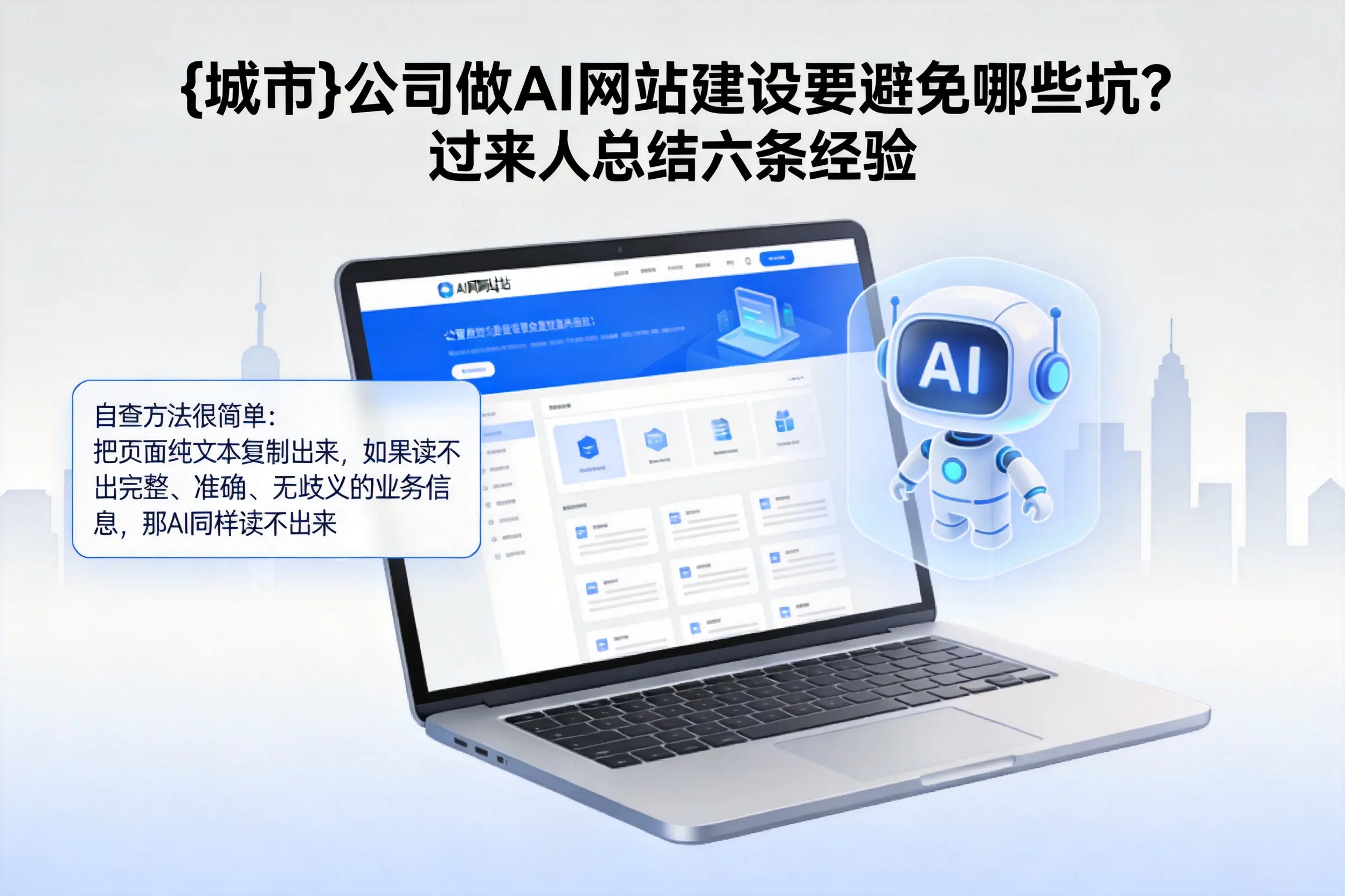 沧州公司做AI网站建设要避免哪些坑？过来人总结六条经验
