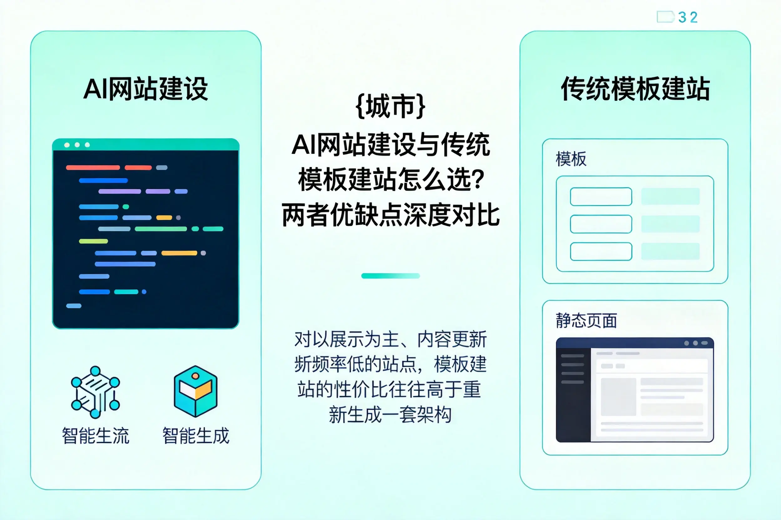 沧州AI网站建设与传统模板建站怎么选？两者优缺点深度对比