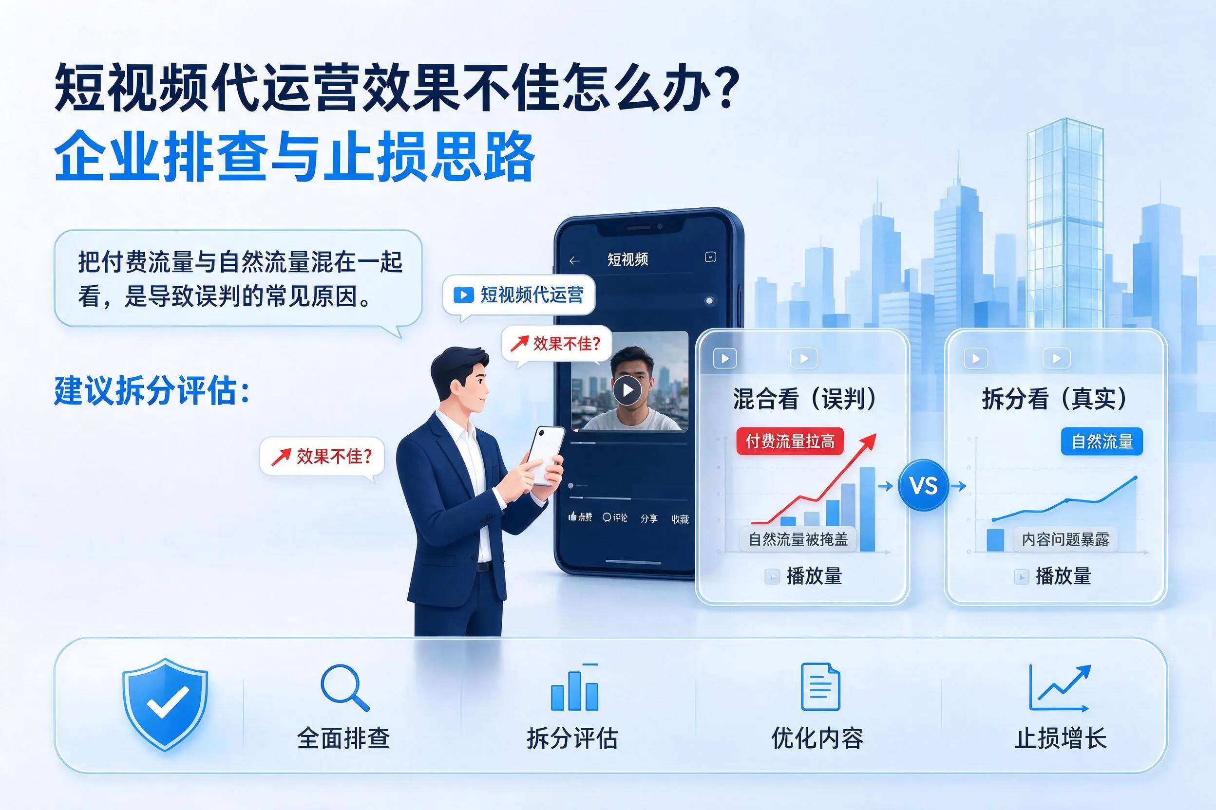 短视频代运营效果不佳怎么办？沧州企业排查与止损思路
