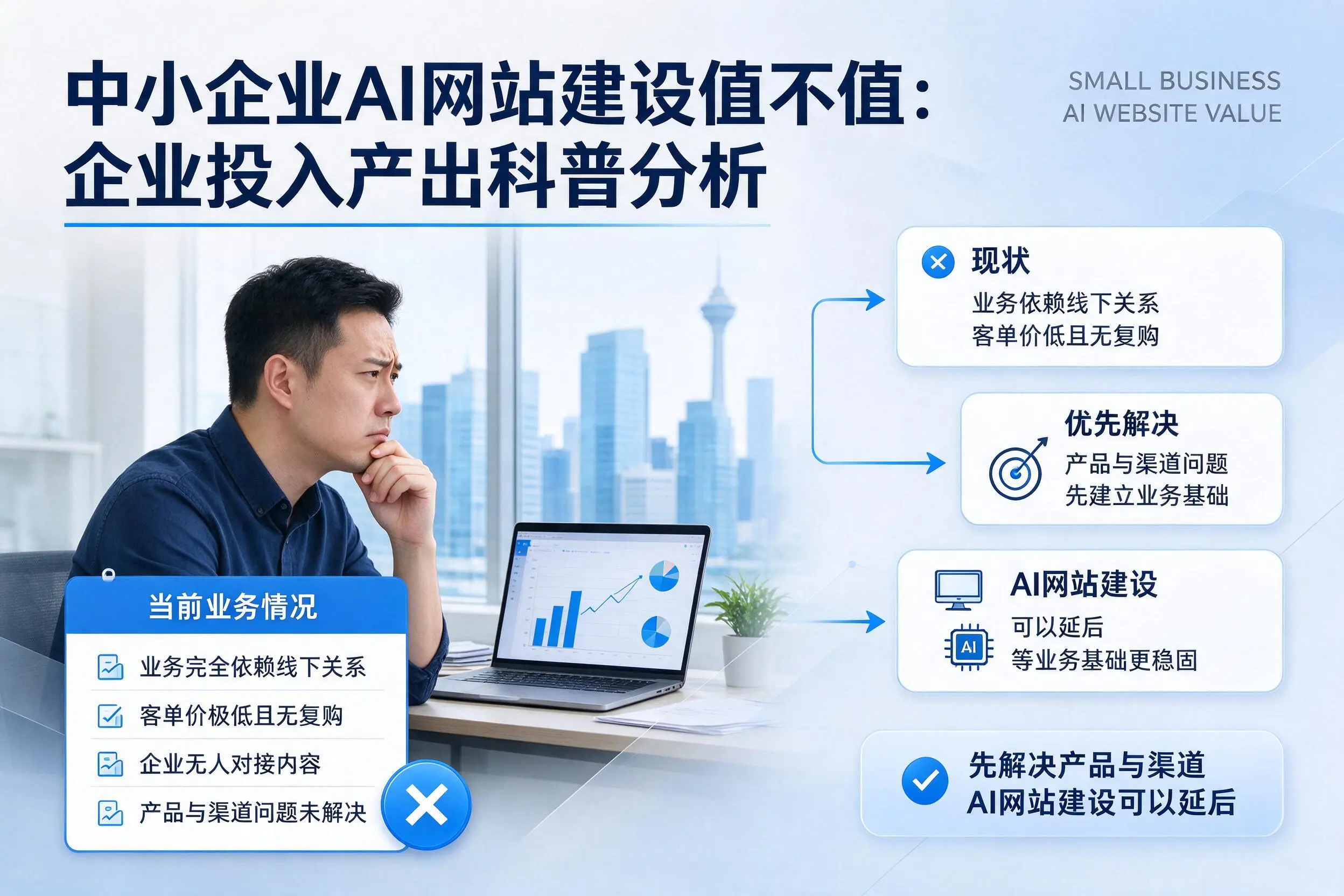 中小企业AI网站建设值不值：沧州企业投入产出科普分析