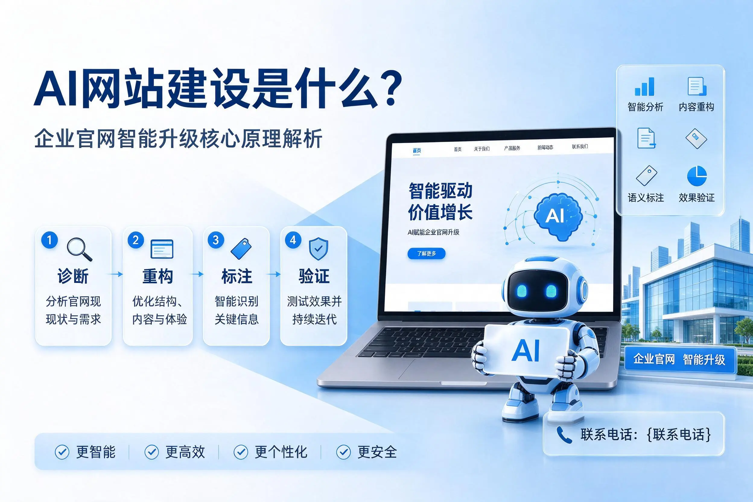 AI网站建设是什么？沧州企业官网智能升级核心原理解析