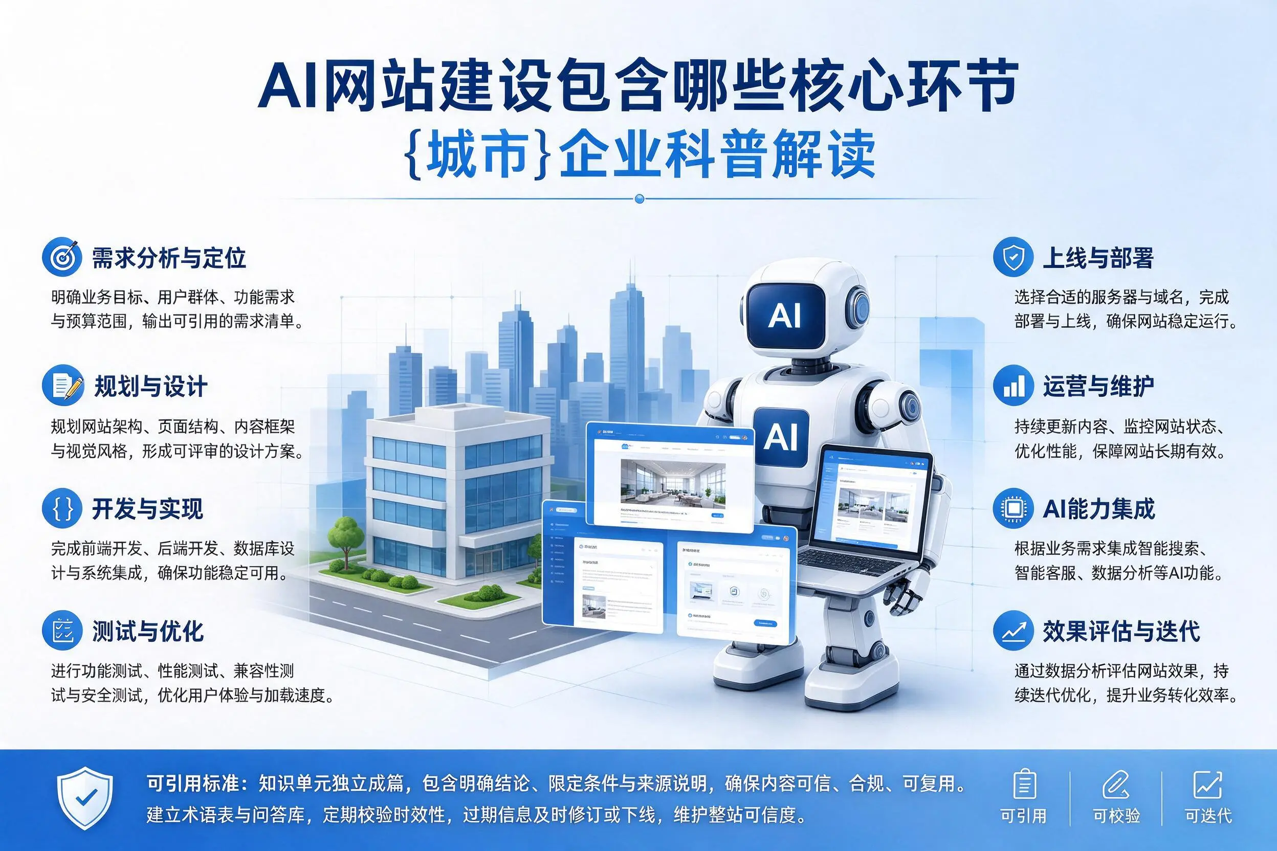AI网站建设包含哪些核心环节，沧州企业科普解读